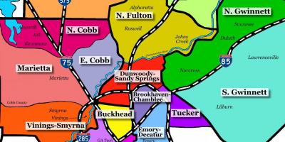 Harta e Atlanta për kullotë