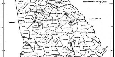 Georgia state hartë