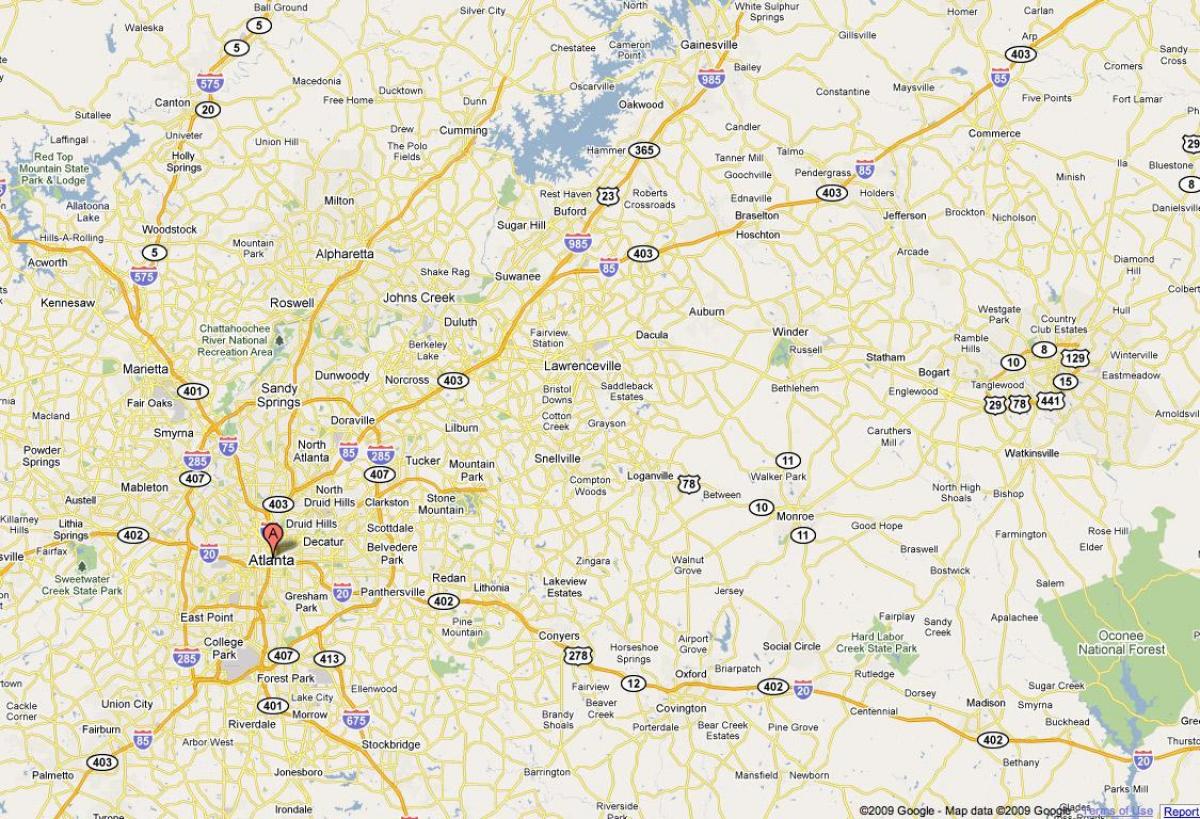 harta e Atlanta ga