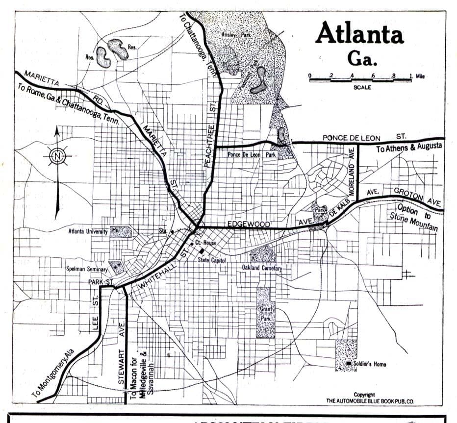 harta e Atlanta