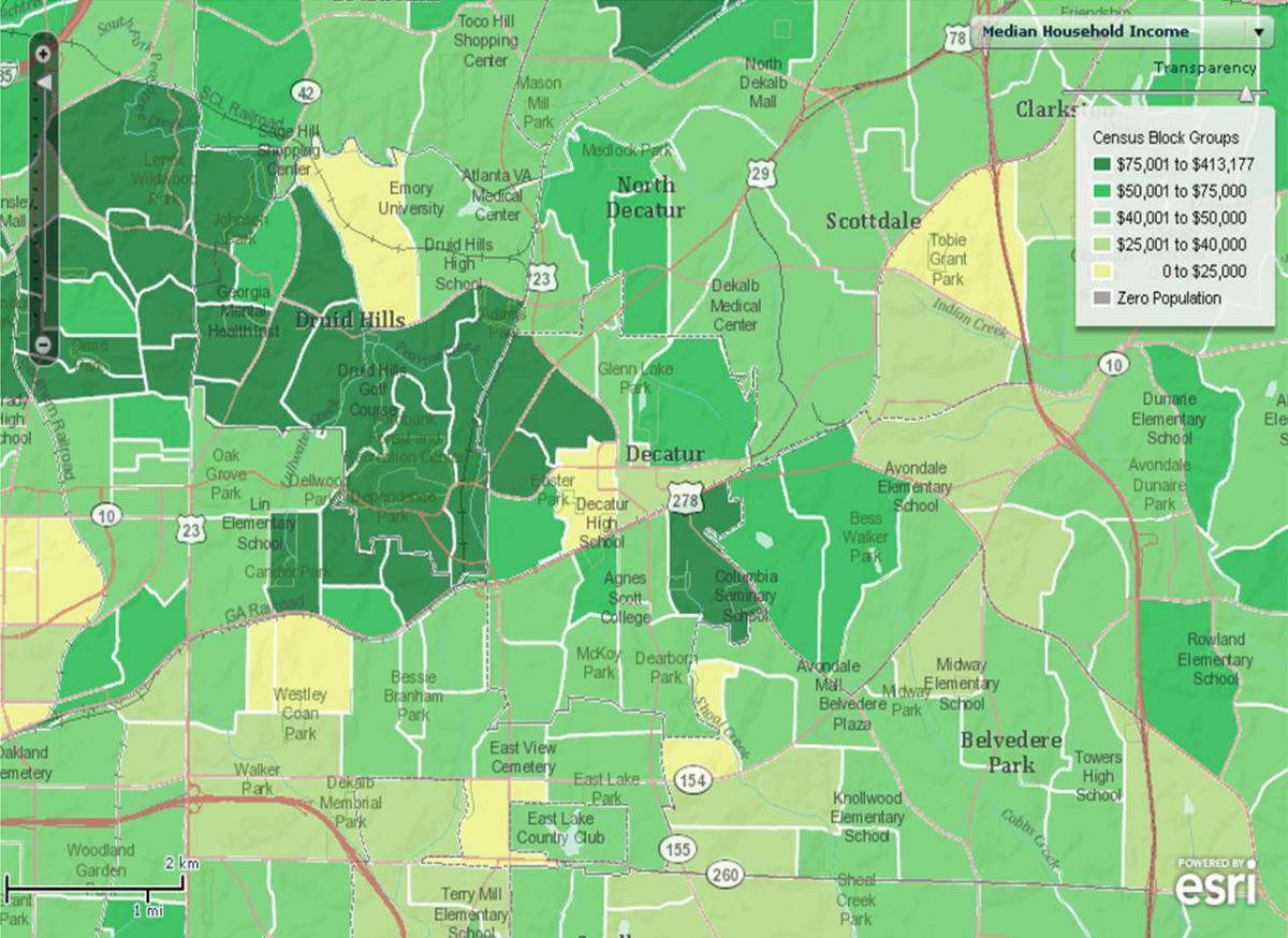 harta demografike e Atlanta