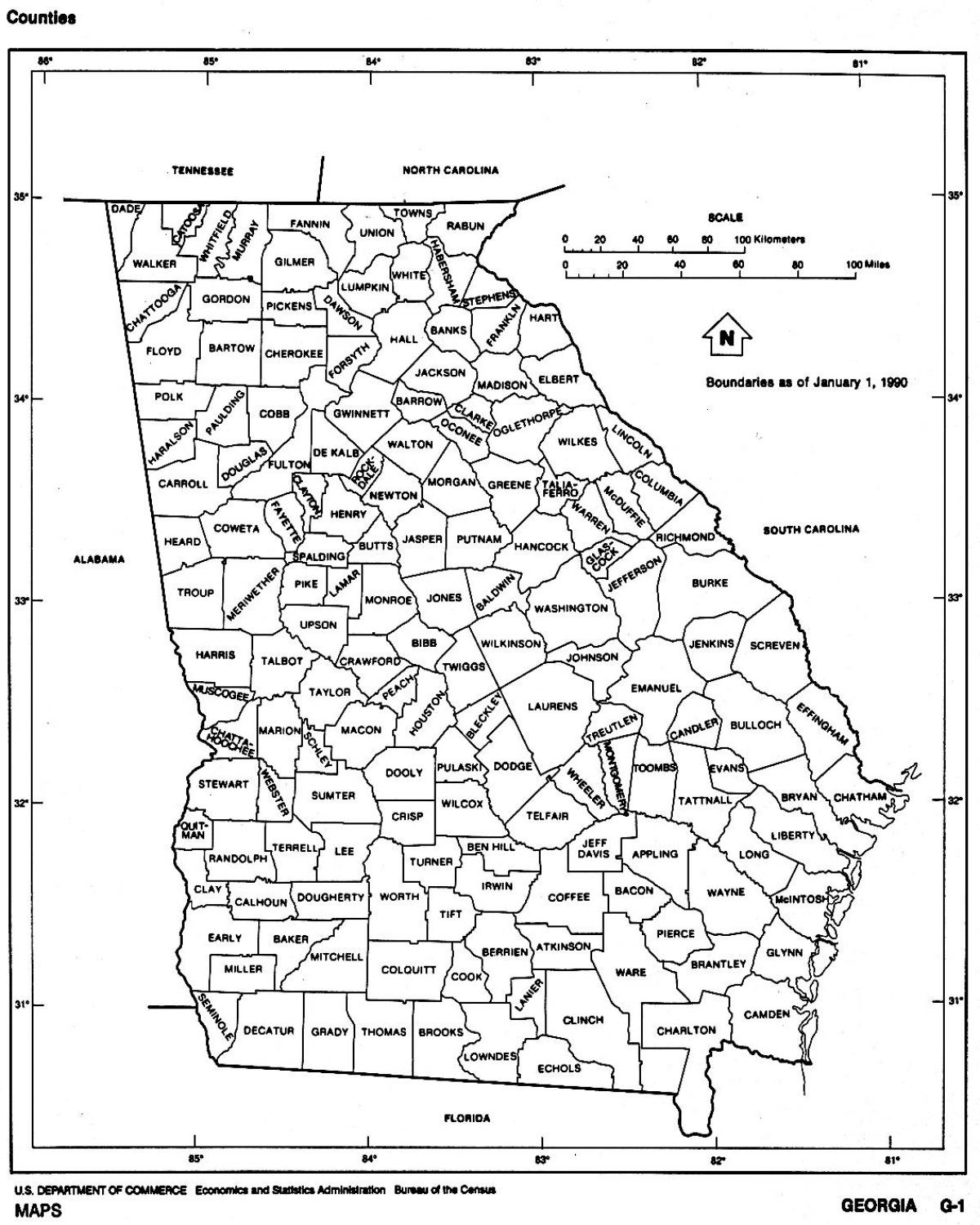 Georgia state hartë
